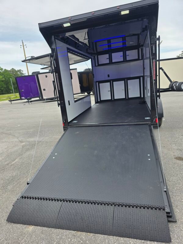 7×14 Enclosed Cargo Trailer – Black | 7' Interior | Escape Door | 30 AMP Electrical | Pro Series & Blackout