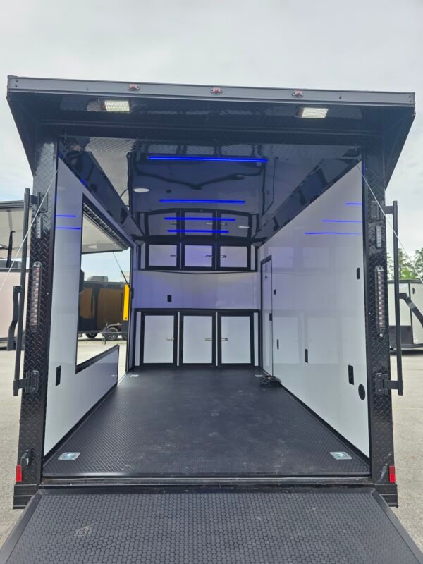 7×14 Enclosed Cargo Trailer – Black | 7' Interior | Escape Door | 30 AMP Electrical | Pro Series & Blackout