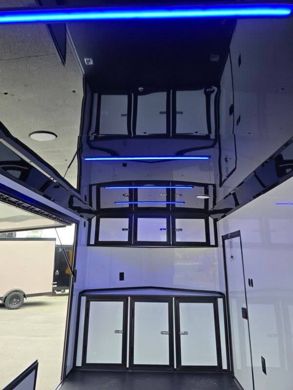 7×14 Enclosed Cargo Trailer – Black | 7' Interior | Escape Door | 30 AMP Electrical | Pro Series & Blackout