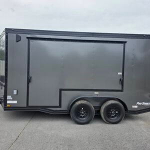 7×14 Enclosed Cargo Trailer – Black | 7' Interior | Escape Door | 30 AMP Electrical | Pro Series & Blackout - Image 10