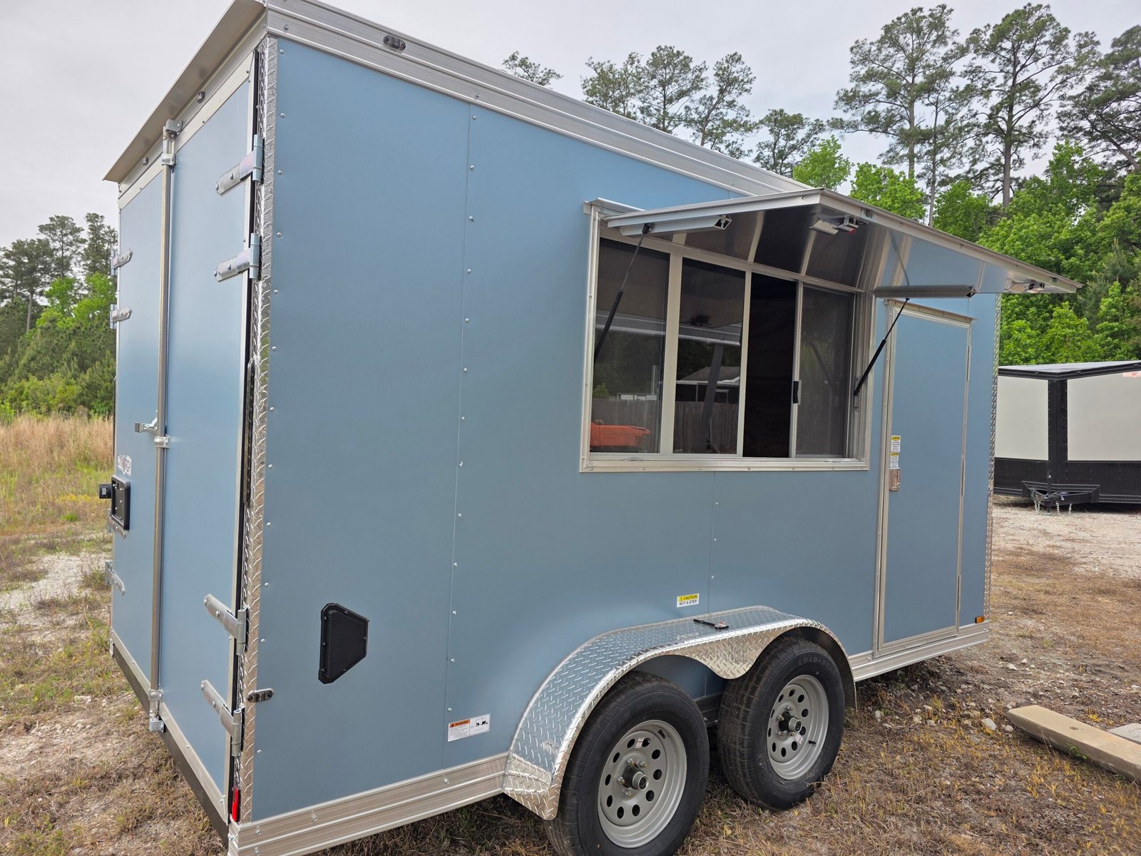 7×14 Concession Trailer – Blue Metallic | 3×6 Serving Window | Pro Series | 7