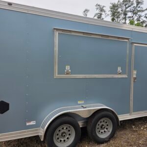 7×14 Concession Trailer – Blue Metallic | 3×6 Serving Window | Pro Series | 7' Interior - Image 7