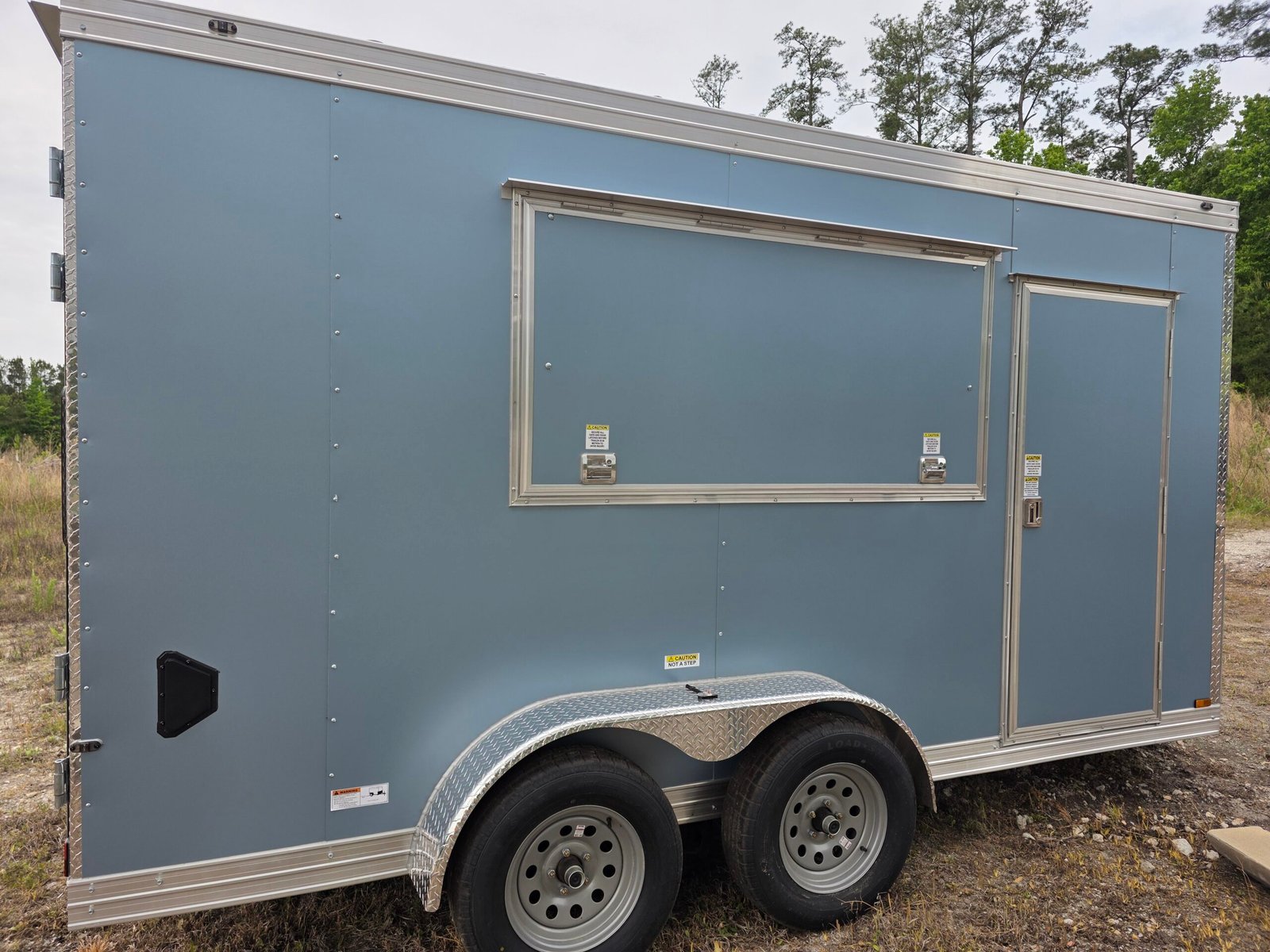 7×14 Concession Trailer – Blue Metallic | 3×6 Serving Window | Pro Series | 7