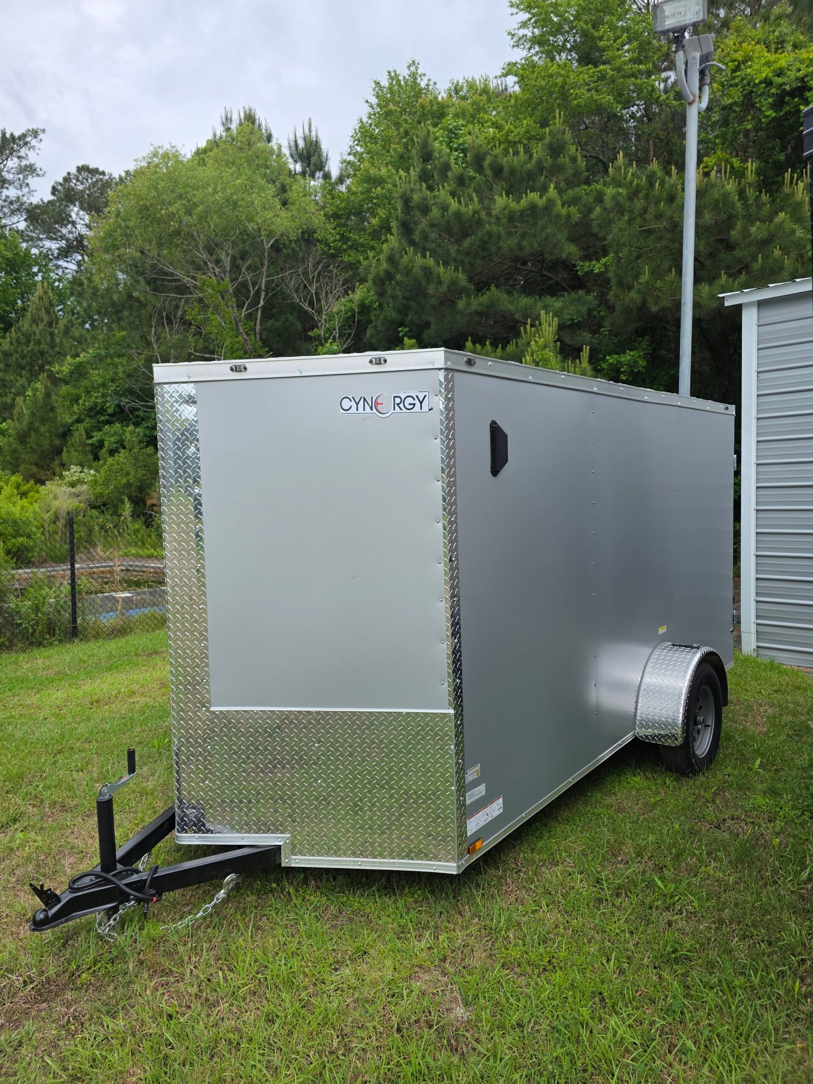 6×12 Enclosed Cargo Trailer for Sale – Silver | 6