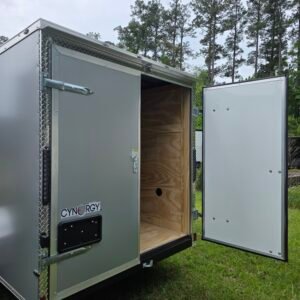 6×12 Enclosed Cargo Trailer for Sale – Silver | 6' Interior | Double Doors | Single Axle - Image 4