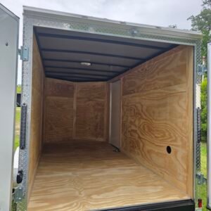 6×12 Enclosed Cargo Trailer for Sale – Silver | 6' Interior | Double Doors | Single Axle - Image 5