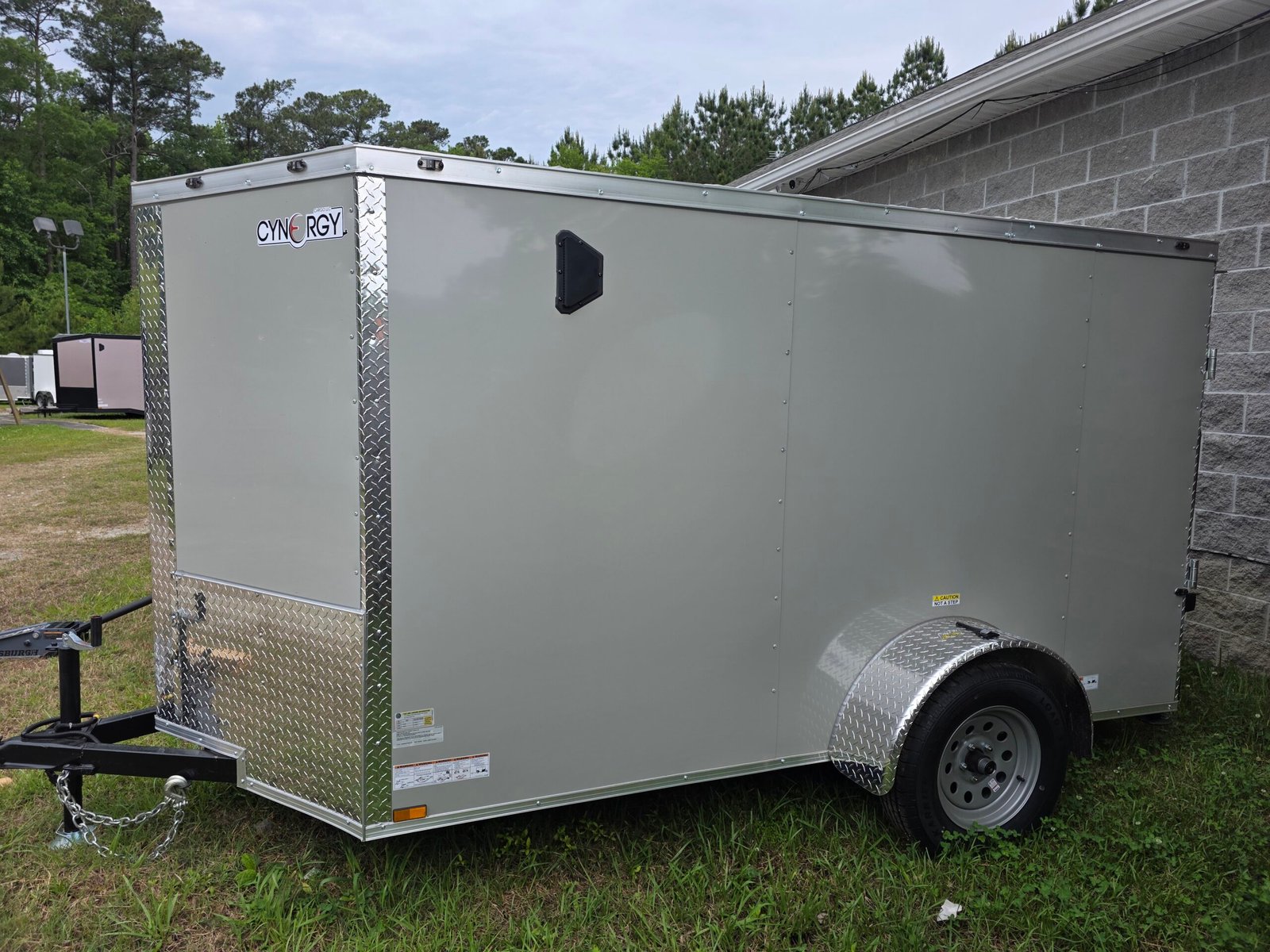 5×10 Enclosed Cargo Trailer – Dove Gray | Ramp Door | 5