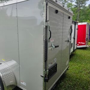 5×10 Enclosed Cargo Trailer – Dove Gray | Ramp Door | 5'5" Interior | D-Rings - Image 5