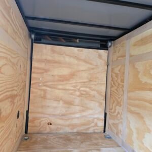 5×10 Enclosed Cargo Trailer – Dove Gray | Ramp Door | 5'5" Interior | D-Rings - Image 4