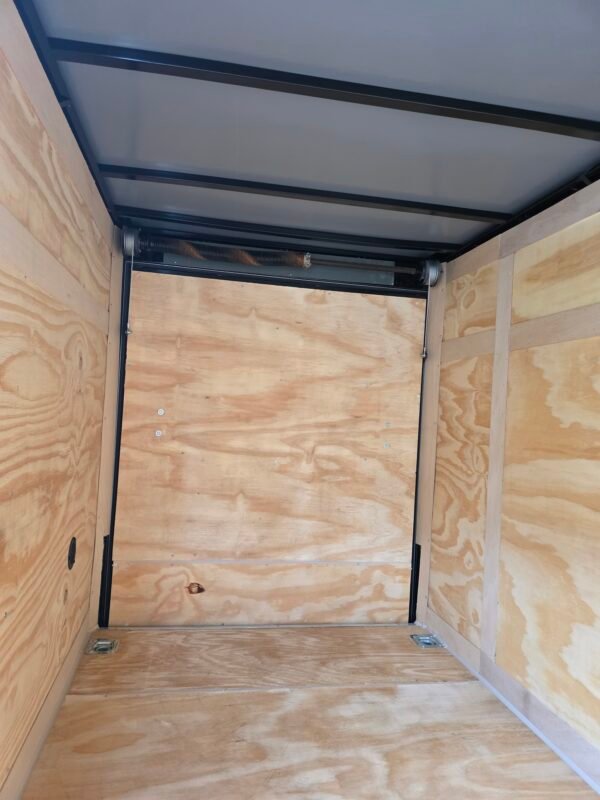 5×10 Enclosed Cargo Trailer – Dove Gray | Ramp Door | 5'5" Interior | D-Rings