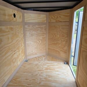 5×10 Enclosed Cargo Trailer – Dove Gray | Ramp Door | 5'5" Interior | D-Rings - Image 3