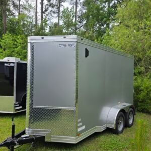 6×12 Enclosed Cargo Trailer – Silver | 7' Interior | Ramp Door | Pro Series - Image 2