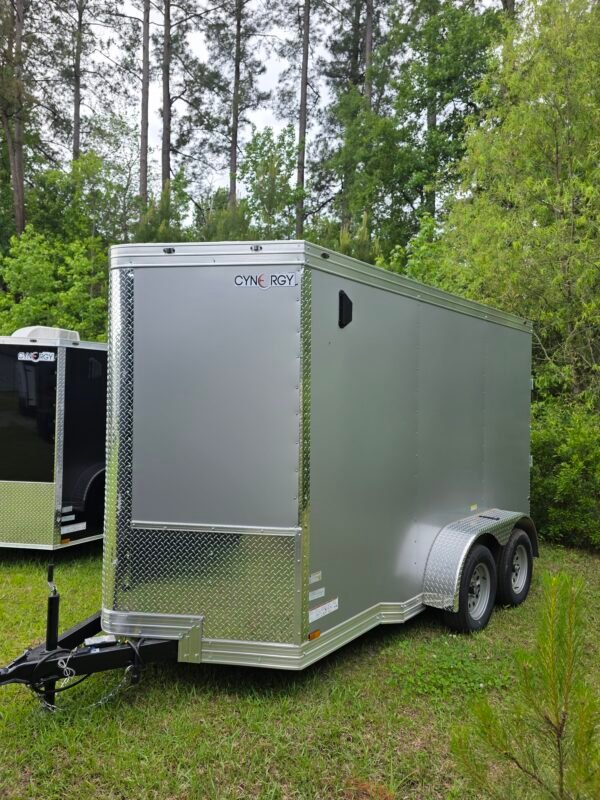 6×12 Enclosed Cargo Trailer – Silver | 7' Interior | Ramp Door | Pro Series