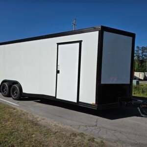 8.5×24 Car Hauler Trailer – Black | Ramp Door | 6'6" Interior | 3500 lb Axles
