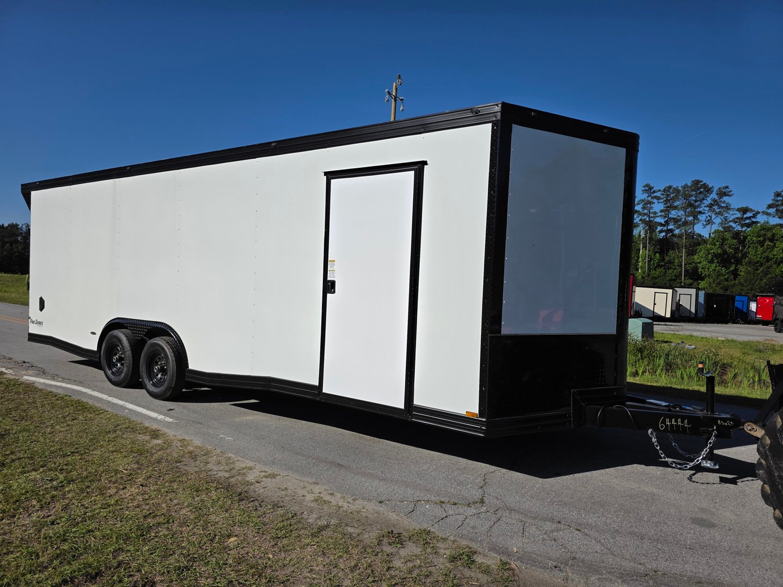 8.5×24 Car Hauler Trailer – Black | Ramp Door | 6