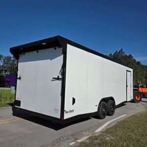 8.5×24 Car Hauler Trailer – Black | Ramp Door | 6'6" Interior | 3500 lb Axles - Image 10