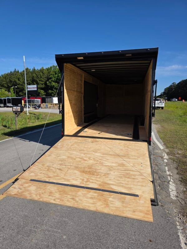 8.5×24 Car Hauler Trailer – Black | Ramp Door | 6'6" Interior | 3500 lb Axles