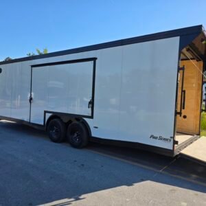 8.5×24 Car Hauler Trailer – Black | Ramp Door | 6'6" Interior | 3500 lb Axles - Image 3