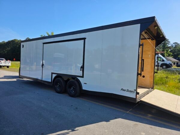 8.5×24 Car Hauler Trailer – Black | Ramp Door | 6'6" Interior | 3500 lb Axles