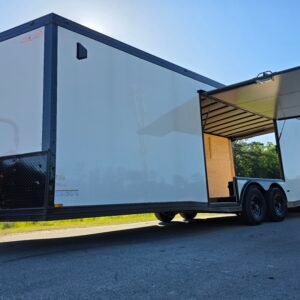 8.5×24 Car Hauler Trailer – Black | Ramp Door | 6'6" Interior | 3500 lb Axles - Image 11
