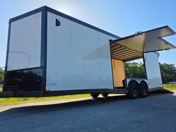 8.5×24 Car Hauler Trailer – Black | Ramp Door | 6'6" Interior | 3500 lb Axles