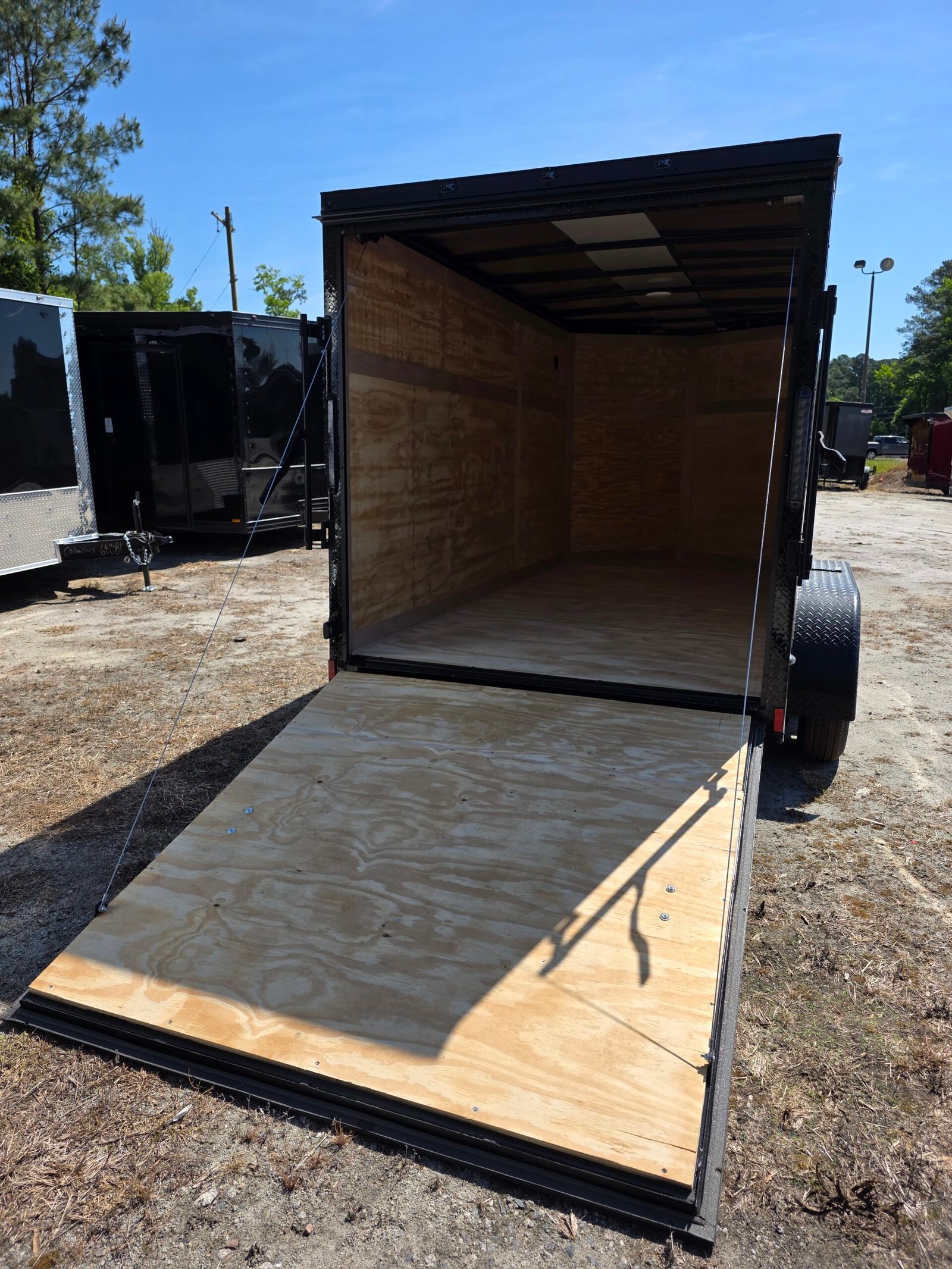 6×12 Cargo Trailer for Sale – Black | 6