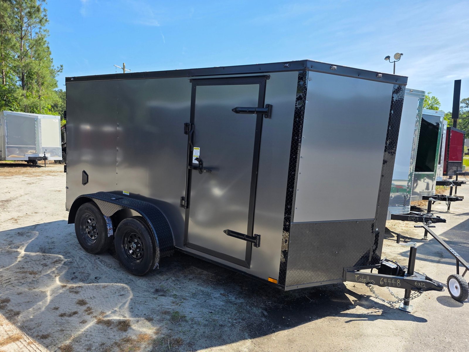 6×12 Cargo Trailer for Sale – Charcoal Gray | 6
