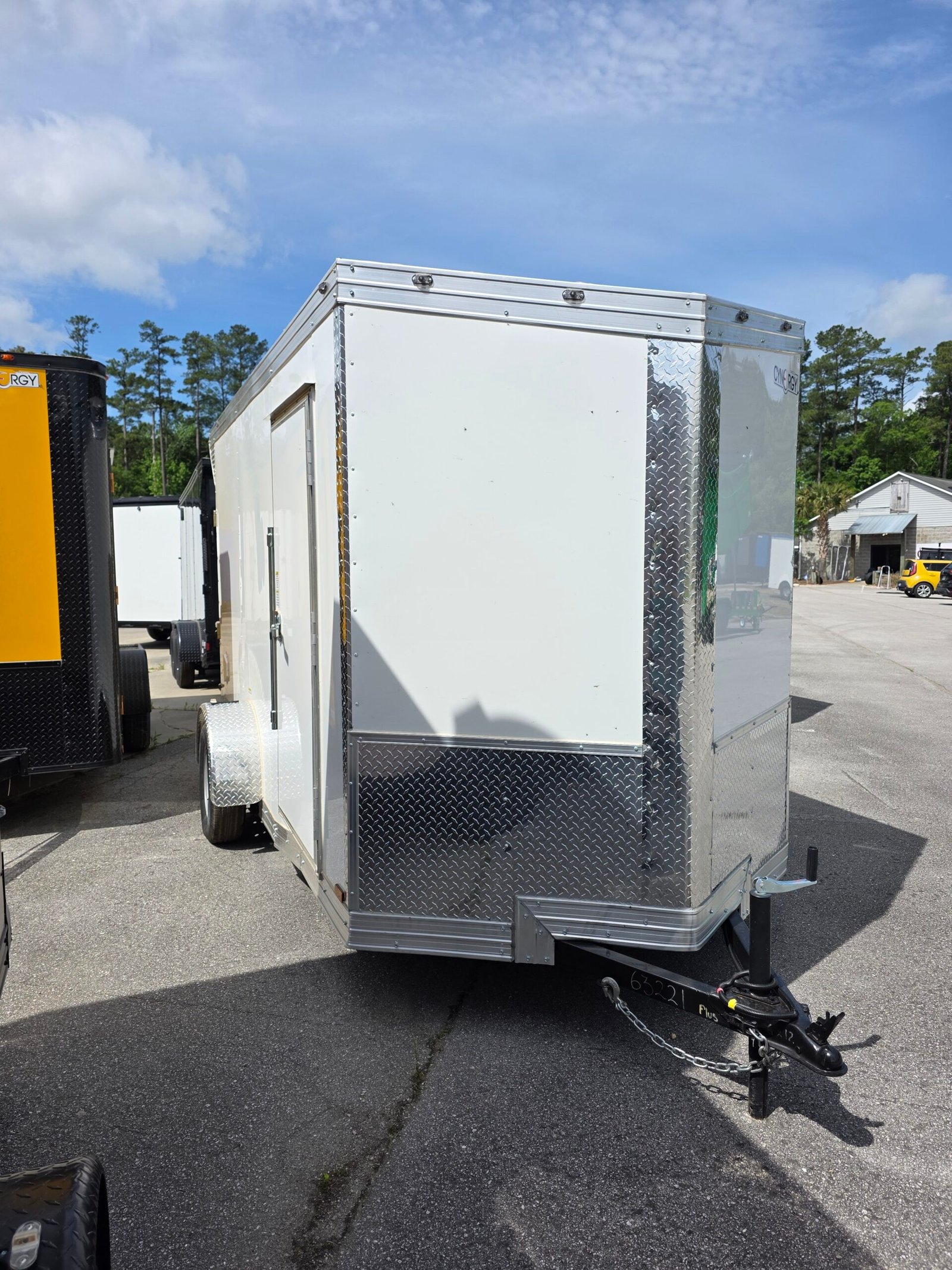 6×12 Enclosed Cargo Trailer – White | 6