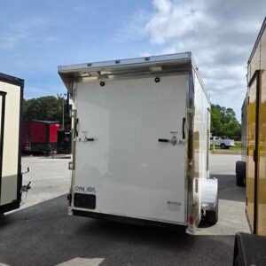 6×12 Enclosed Cargo Trailer – White | 6'9" Interior | Ramp Door | 3500 lb Axles - Image 4
