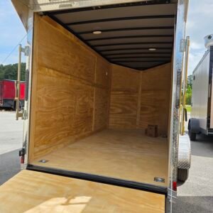 6×12 Enclosed Cargo Trailer – White | 6'9" Interior | Ramp Door | 3500 lb Axles - Image 6