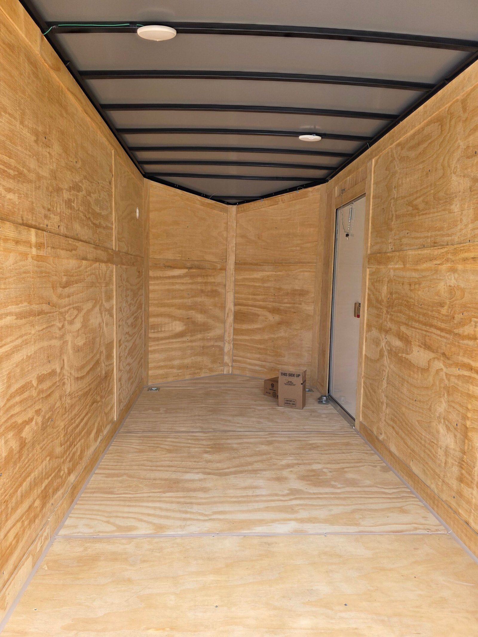6×12 Enclosed Cargo Trailer – White | 6