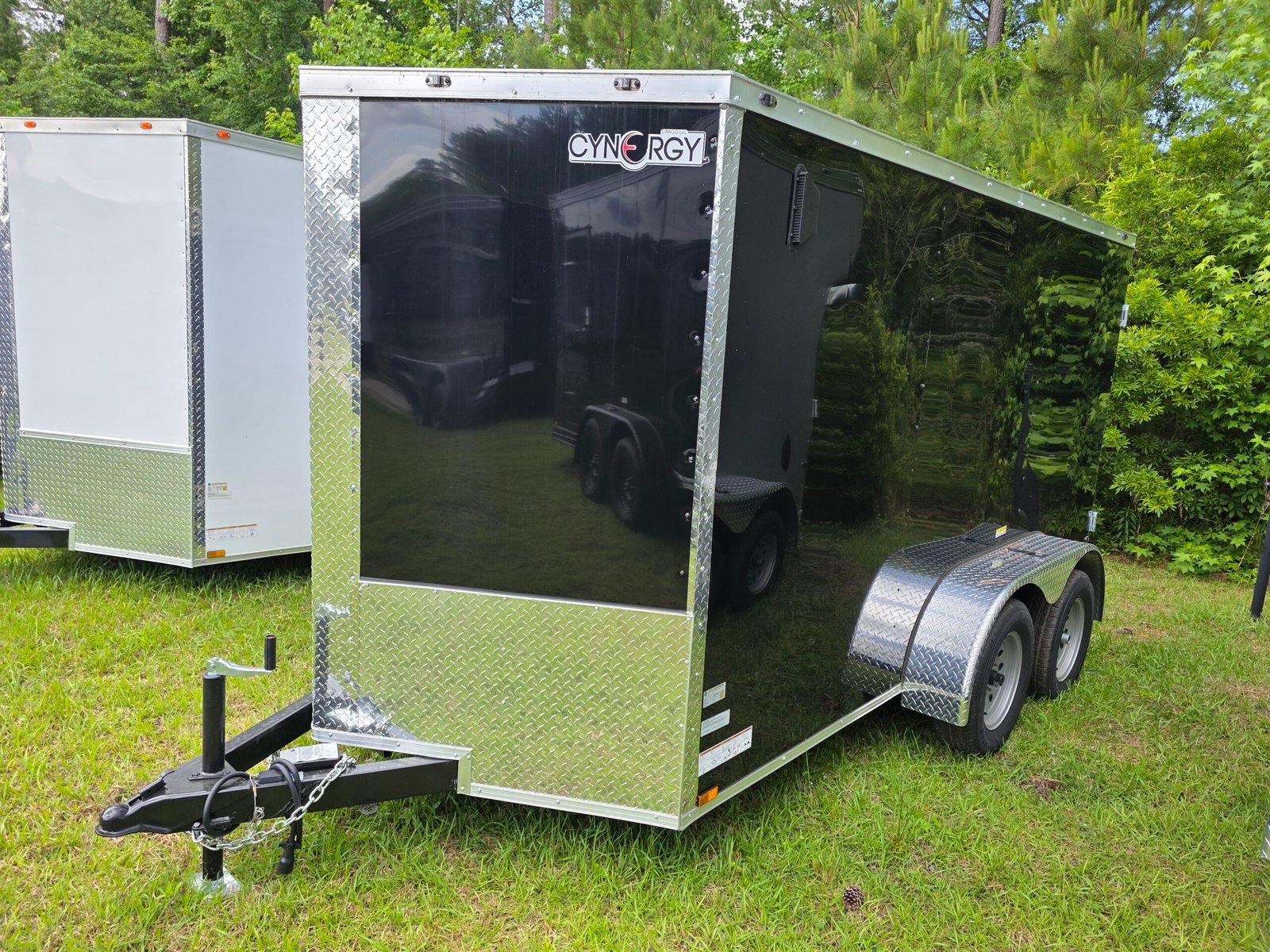6×12 Enclosed Cargo Trailer – Black | Double Rear Doors | 6
