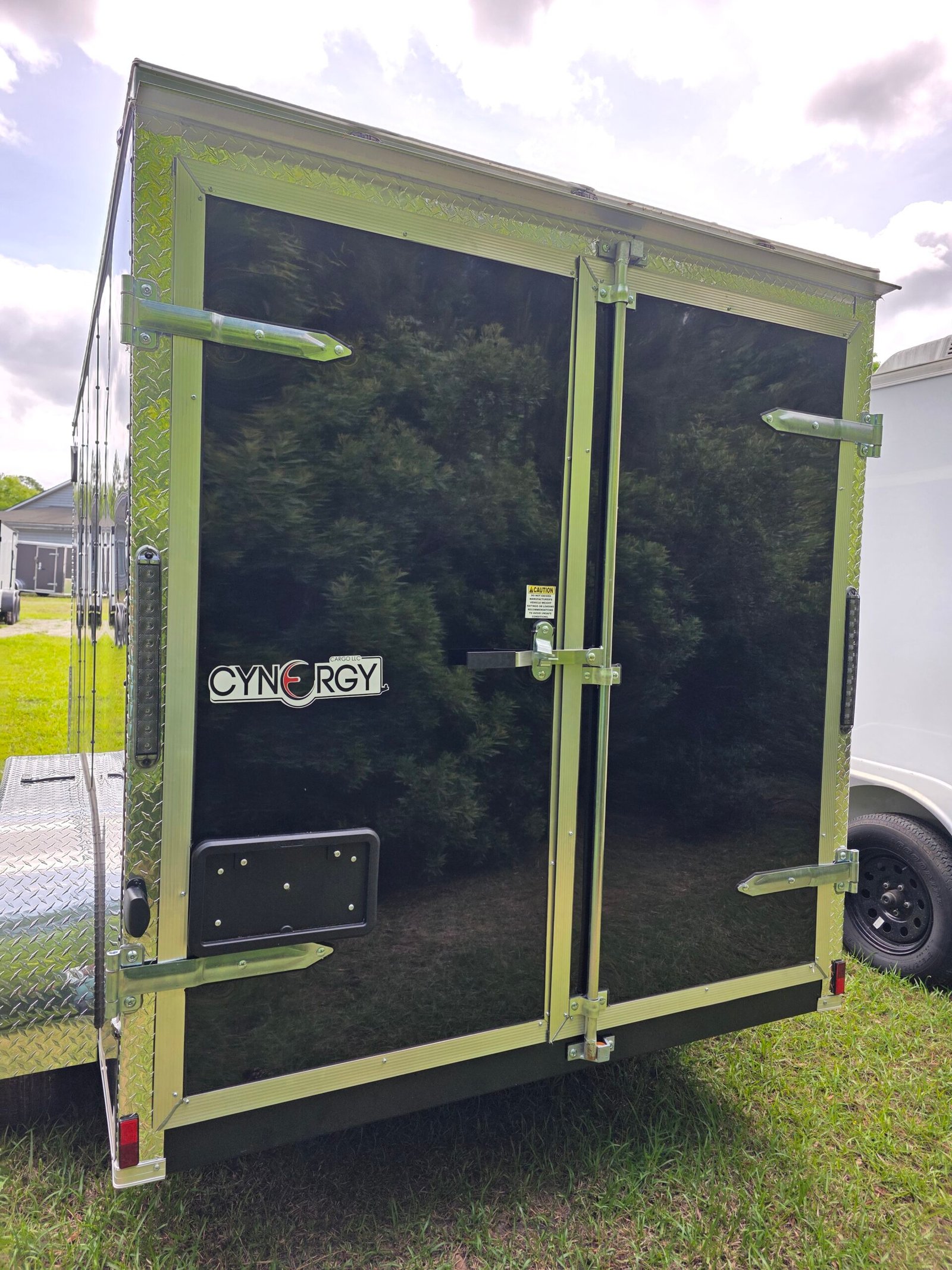 6×12 Enclosed Cargo Trailer – Black | Double Rear Doors | 6