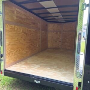 6×12 Enclosed Cargo Trailer – Black | Double Rear Doors | 6'3" Interior | Side Door - Image 5