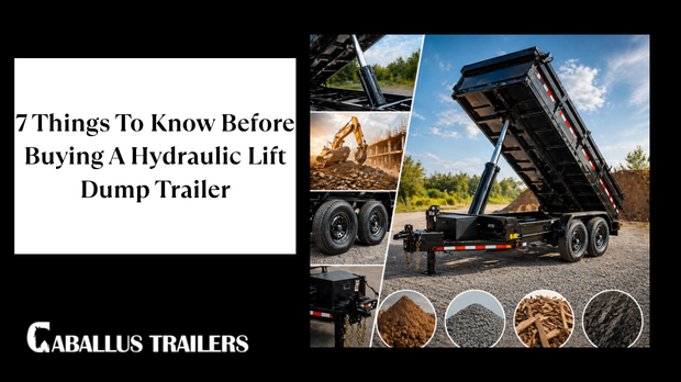 hydraulic lift dump trailer