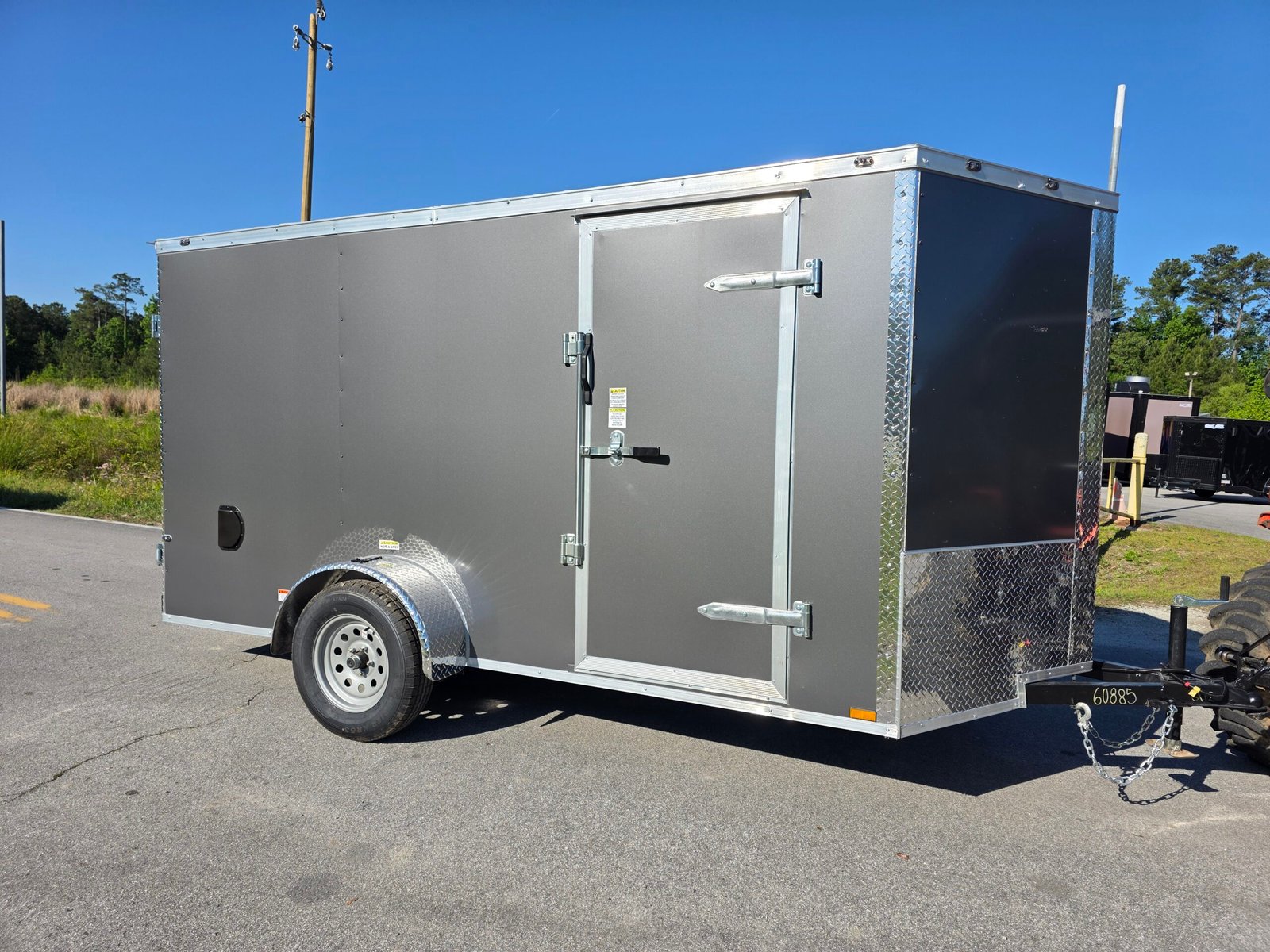 6×12 Cargo Trailer for Sale – Charcoal Gray | 6