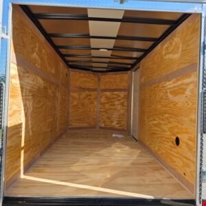 6×12 Cargo Trailer for Sale – Charcoal Gray | 6' Interior | Barn Doors | Utility Trailer - Image 4