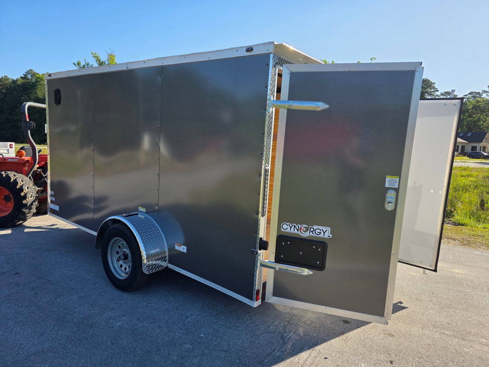 6×12 Cargo Trailer for Sale – Charcoal Gray | 6