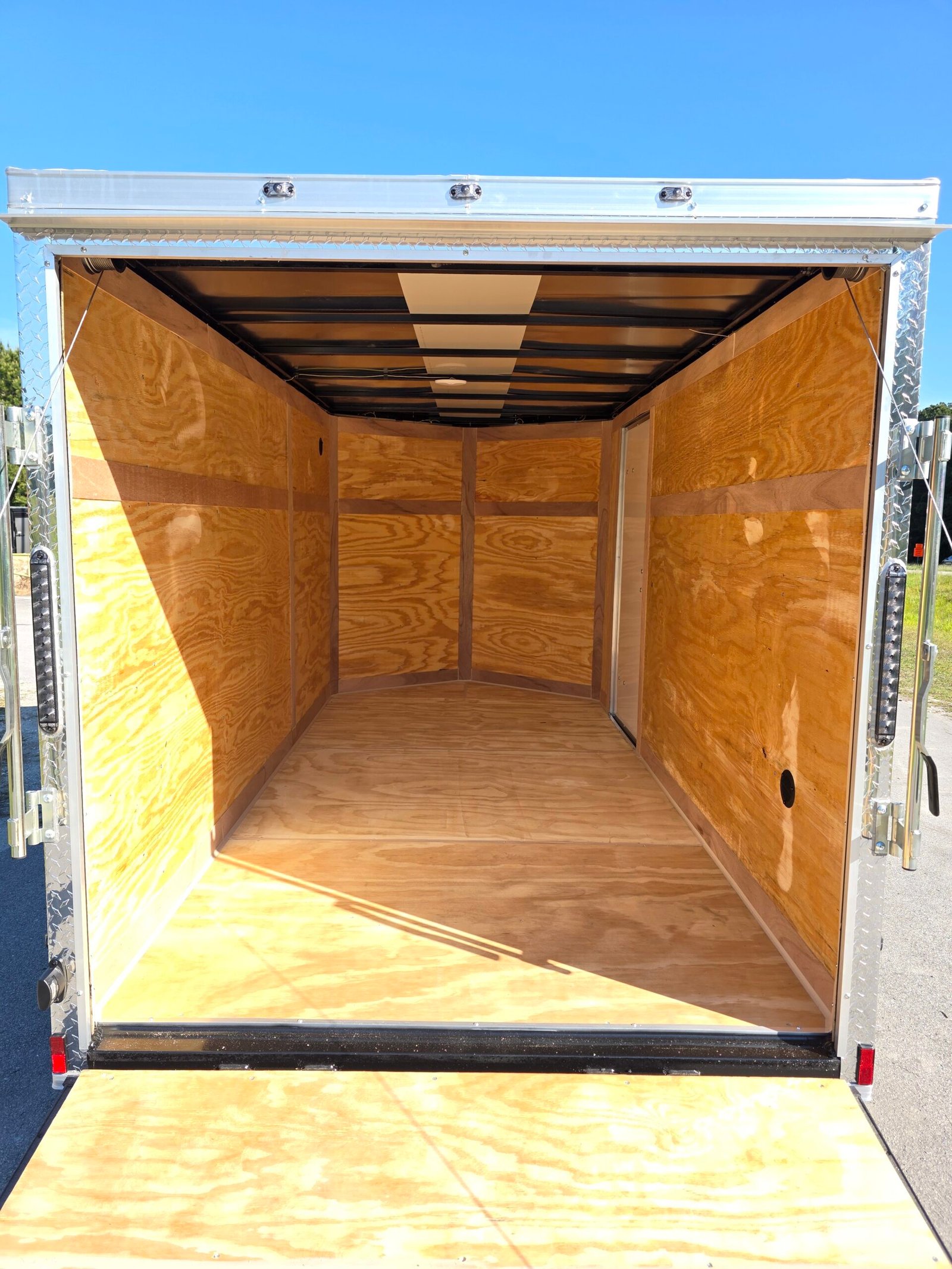 6×12 Enclosed Cargo Trailer – Black | Ramp Door | 3500 lb Axles | 6