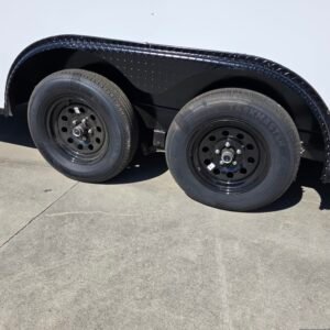 8.5×20 Car Hauler Trailer – White | 7' Interior | Ramp Door | 3500 lb Axles - Image 2