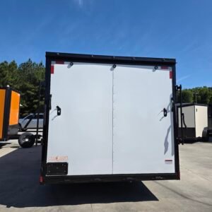 8.5×20 Car Hauler Trailer – White | 7' Interior | Ramp Door | 3500 lb Axles - Image 4