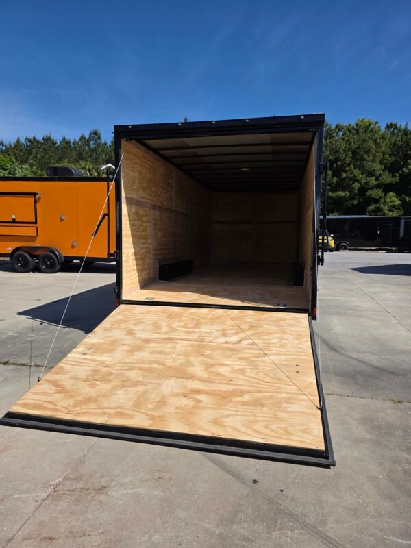 8.5×20 Car Hauler Trailer – White | 7' Interior | Ramp Door | 3500 lb Axles