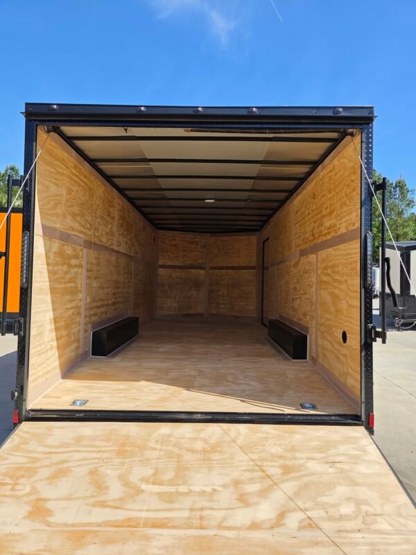 8.5×20 Car Hauler Trailer – White | 7' Interior | Ramp Door | 3500 lb Axles