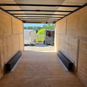 8.5×20 Car Hauler Trailer – White | 7' Interior | Ramp Door | 3500 lb Axles - Image 8