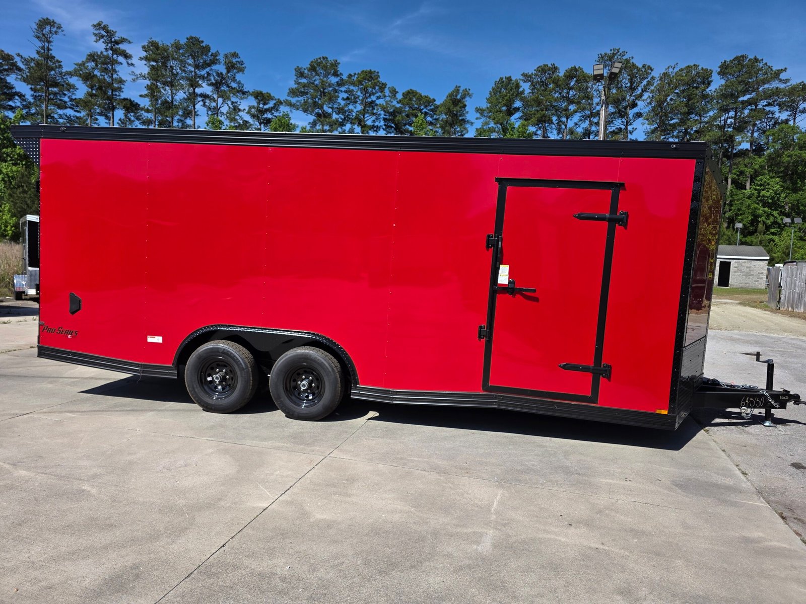 8.5×20 Enclosed Car Hauler for Sale – Red | 7