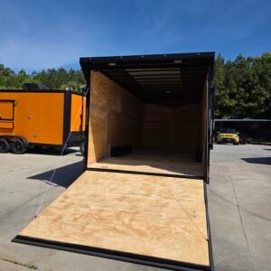 8.5×20 Enclosed Car Hauler for Sale – Red | 7' Interior | Ramp Door | Heavy Duty - Image 3