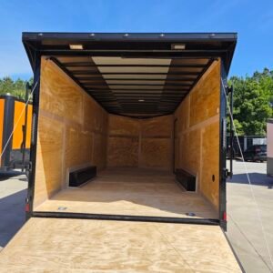 8.5×20 Enclosed Car Hauler for Sale – Red | 7' Interior | Ramp Door | Heavy Duty - Image 4