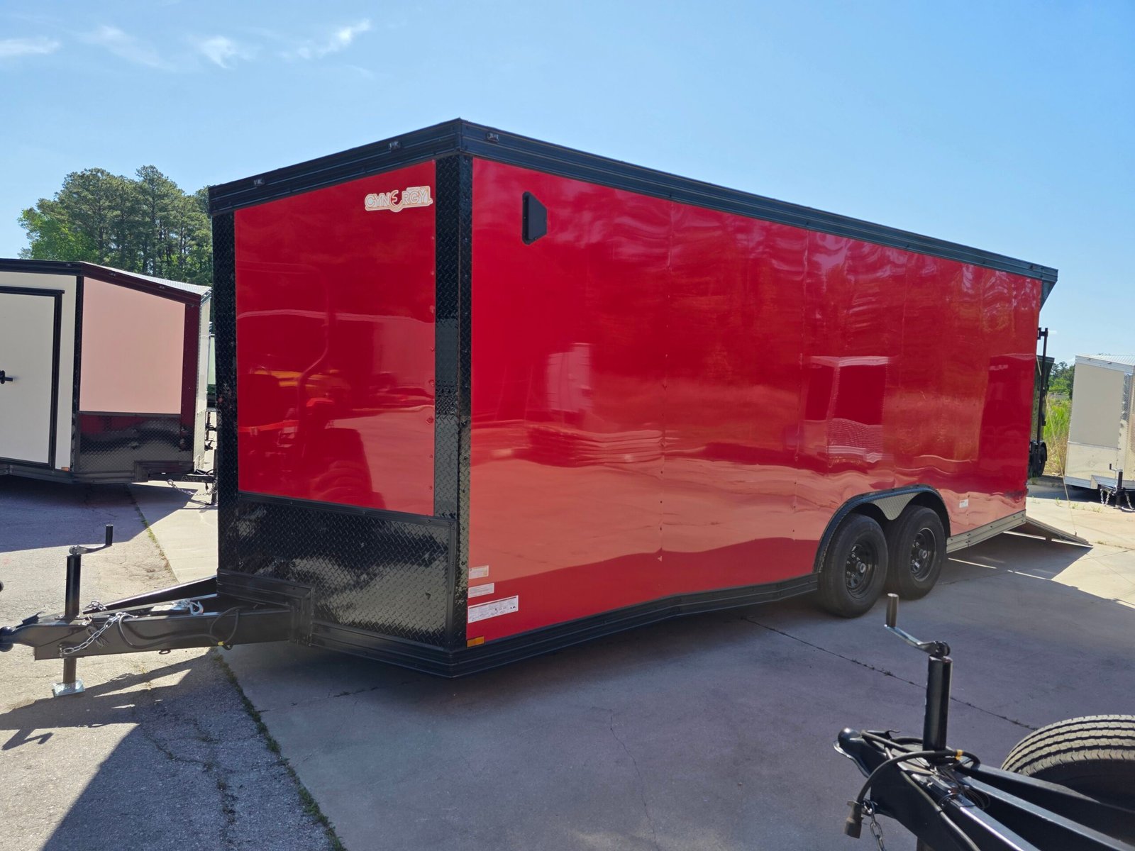 8.5×20 Enclosed Car Hauler for Sale – Red | 7