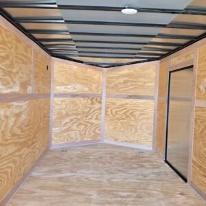 8.5×20 Enclosed Car Hauler for Sale – Red | 7' Interior | Ramp Door | Heavy Duty - Image 6