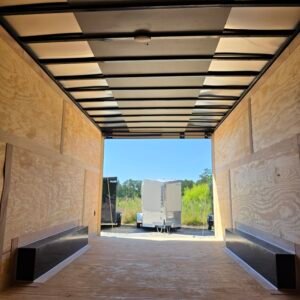 8.5×20 Enclosed Car Hauler for Sale – Red | 7' Interior | Ramp Door | Heavy Duty - Image 7